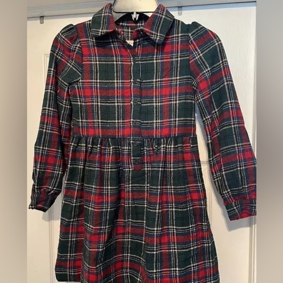 NWT,Copper Key,Classic & Timeless,Big Girls 7-16 Button Front Plaid Print Dress - Picture 1 of 3